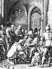 Circumcision Paintings - Circumcision in the Church of St Bavo at Haarlem by Hendrick Goltzius